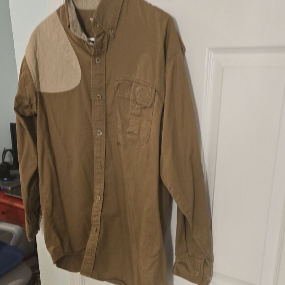 Men's Casual Brown Shirt with Beige Accent - Picture 7 of 9